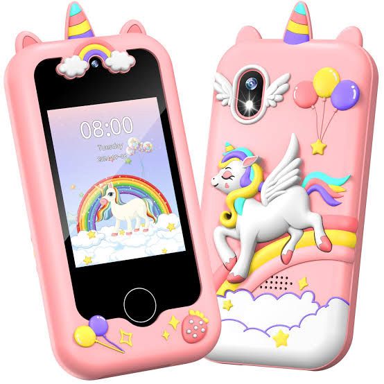 Pink kids toy smartphone